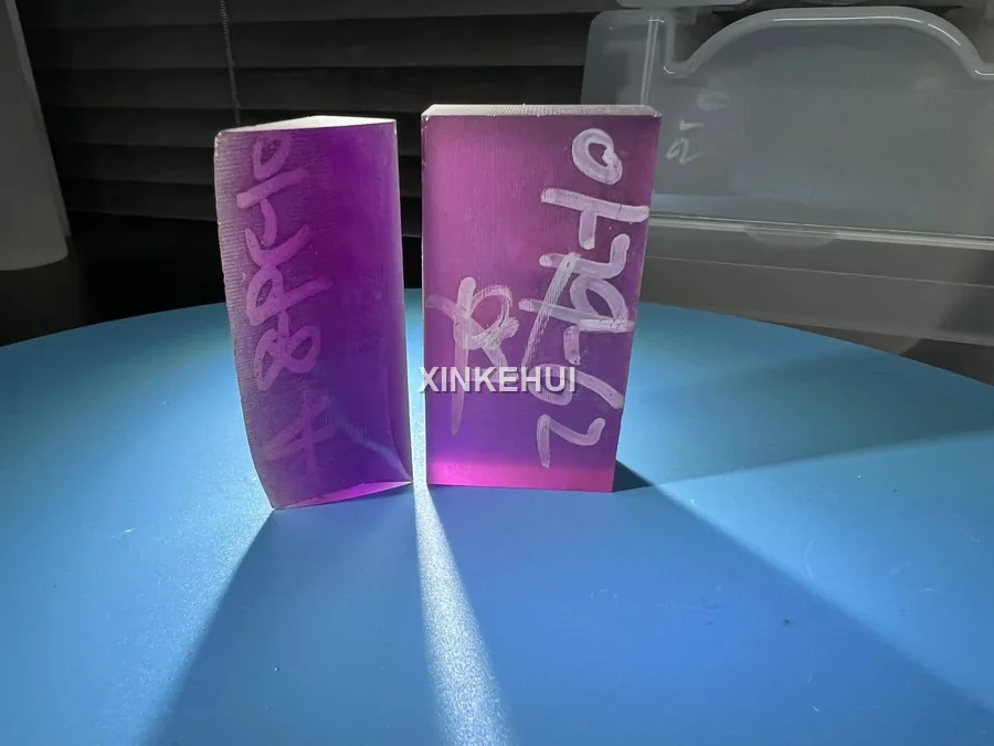 Colored sapphire bars and blocks